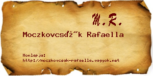 Moczkovcsák Rafaella névjegykártya